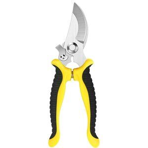 Durable Garden Pruning Shears With Stainless Steel Blades & Ergonomic Design For